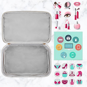 makeup bag, cosmetic bag, travel makeup bag, toiletry bag
